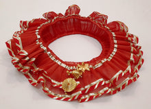 Load image into Gallery viewer, Red Pooja Thaal Frill