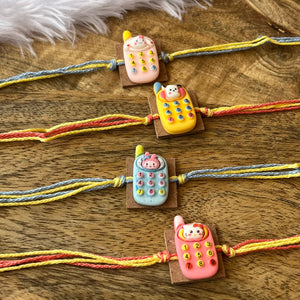 Cute Mobile Rakhi (Mix Colours)