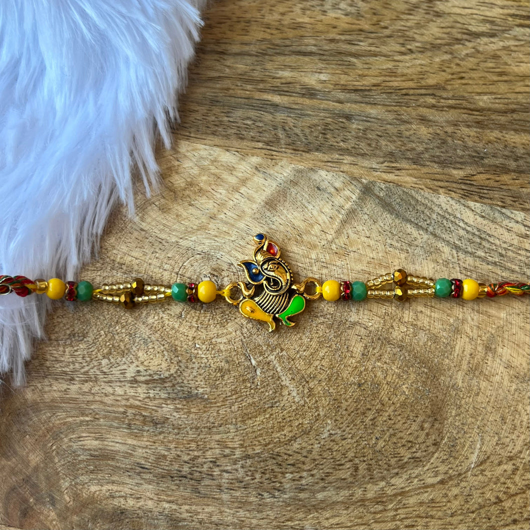 Elegant Ganesha Bhai Rakhi