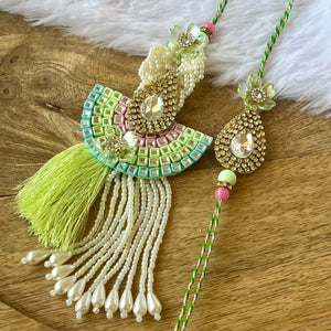 Gorgeous Lumba with Bhai Rakhi Pair