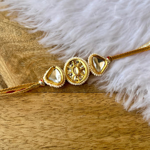 Heavy Kundan Bhai Rakhi