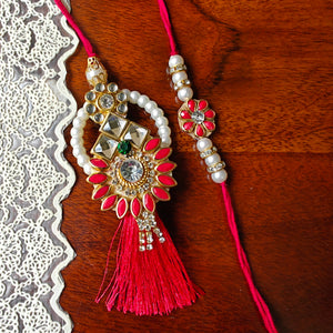 Contemporary Lumba with Bhai Rakhi Pair