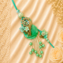 Load image into Gallery viewer, Contemporary Lumba with Bhai Rakhi Pair
