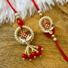 Load image into Gallery viewer, Contemporary Lumba with Bhai Rakhi Pair
