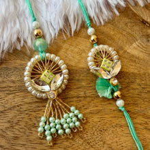 Load image into Gallery viewer, Contemporary Lumba with Bhai Rakhi Pair
