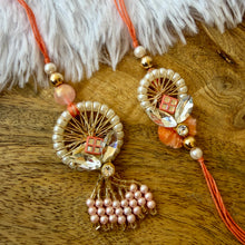 Load image into Gallery viewer, Contemporary Lumba with Bhai Rakhi Pair
