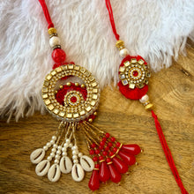 Load image into Gallery viewer, Smart Evil Eye Bracelet with Bhai Rakhi Pair
