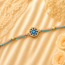 Load image into Gallery viewer, Evil Eye Knotted Rakhi
