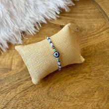 Load image into Gallery viewer, Glass Bead Evil Eye Rakhi
