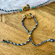 Load image into Gallery viewer, Peacock Bracelet with Bhai Rakhi Pair
