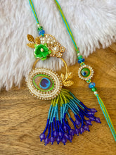 Load image into Gallery viewer, Beautiful Morpankh Lumba with Bhai Rakhi Pair
