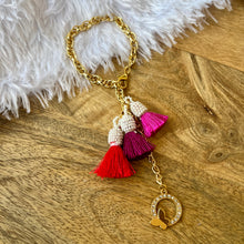 Load image into Gallery viewer, Exclusive Vibrant Tassle Bracelet with Beautiful Charm
