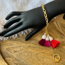 Load image into Gallery viewer, Exclusive Vibrant Tassle Bracelet with Beautiful Charm
