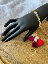 Load image into Gallery viewer, Exclusive Vibrant Tassle Bracelet with Beautiful Charm

