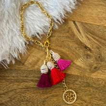 Load image into Gallery viewer, Exclusive Vibrant Tassle Bracelet with Beautiful Charm
