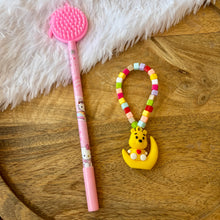 Load image into Gallery viewer, Vibrant Teddy Bracelet with Pen &amp; a Cap Holder
