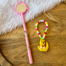 Load image into Gallery viewer, Vibrant Teddy Bracelet with Pen &amp; a Cap Holder
