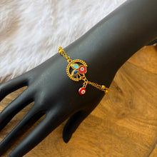 Load image into Gallery viewer, Evil Eye Metallic Bracelet
