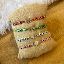 Load image into Gallery viewer, Hamsa Evil Eye Bracelet

