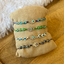 Load image into Gallery viewer, Hamsa Evil Eye Bracelet
