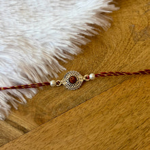 Load image into Gallery viewer, German Silver Rudraksh Rakhi

