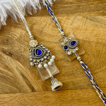 Load image into Gallery viewer, Oxidised Contemporary Lumba with Bhai Rakhi Pair
