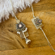 Load image into Gallery viewer, Oxidised Contemporary Lumba with Bhai Rakhi Pair
