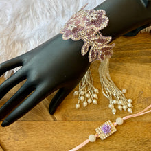 Load image into Gallery viewer, Stunning Stone Studded Bracelet with Bhai Rakhi Pair
