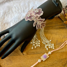 Load image into Gallery viewer, Stunning Stone Studded Bracelet with Bhai Rakhi Pair
