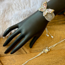 Load image into Gallery viewer, Gorgeous Adjustable Butterfly Bracelet with Bhai Rakhi Pair
