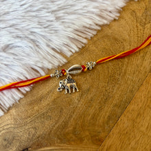 Load image into Gallery viewer, Cute Oxidised Elephant Rakhi
