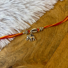 Load image into Gallery viewer, Cute Oxidised Elephant Rakhi
