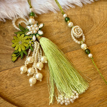 Load image into Gallery viewer, Intricate Fusion Lumba with Bhai Rakhi Pair
