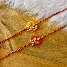 Load image into Gallery viewer, Beautiful Kundan Chakaliya Rakhi
