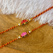 Load image into Gallery viewer, Beautiful Lotus Bhai Rakhi
