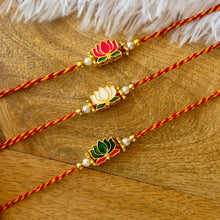 Load image into Gallery viewer, Beautiful Lotus Bhai Rakhi
