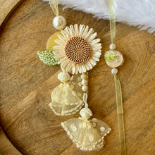 Load image into Gallery viewer, Classy Sunflower Lumba with Bhai Rakhi Pair
