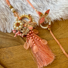 Load image into Gallery viewer, Elegant Lumba with Bhai Rakhi Pair
