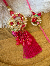 Load image into Gallery viewer, Elegant Lumba with Bhai Rakhi Pair
