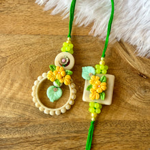 Load image into Gallery viewer, Pretty Floral Lumba with Bhai Rakhi Pair
