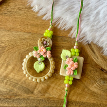 Load image into Gallery viewer, Pretty Floral Lumba with Bhai Rakhi Pair
