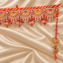 Load image into Gallery viewer, Orange Gota Intricate Bandanwaar
