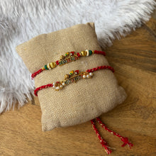 Load image into Gallery viewer, Traditional Bracelet with Bhai Rakhi Pair
