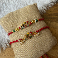 Load image into Gallery viewer, Traditional Bracelet with Bhai Rakhi Pair
