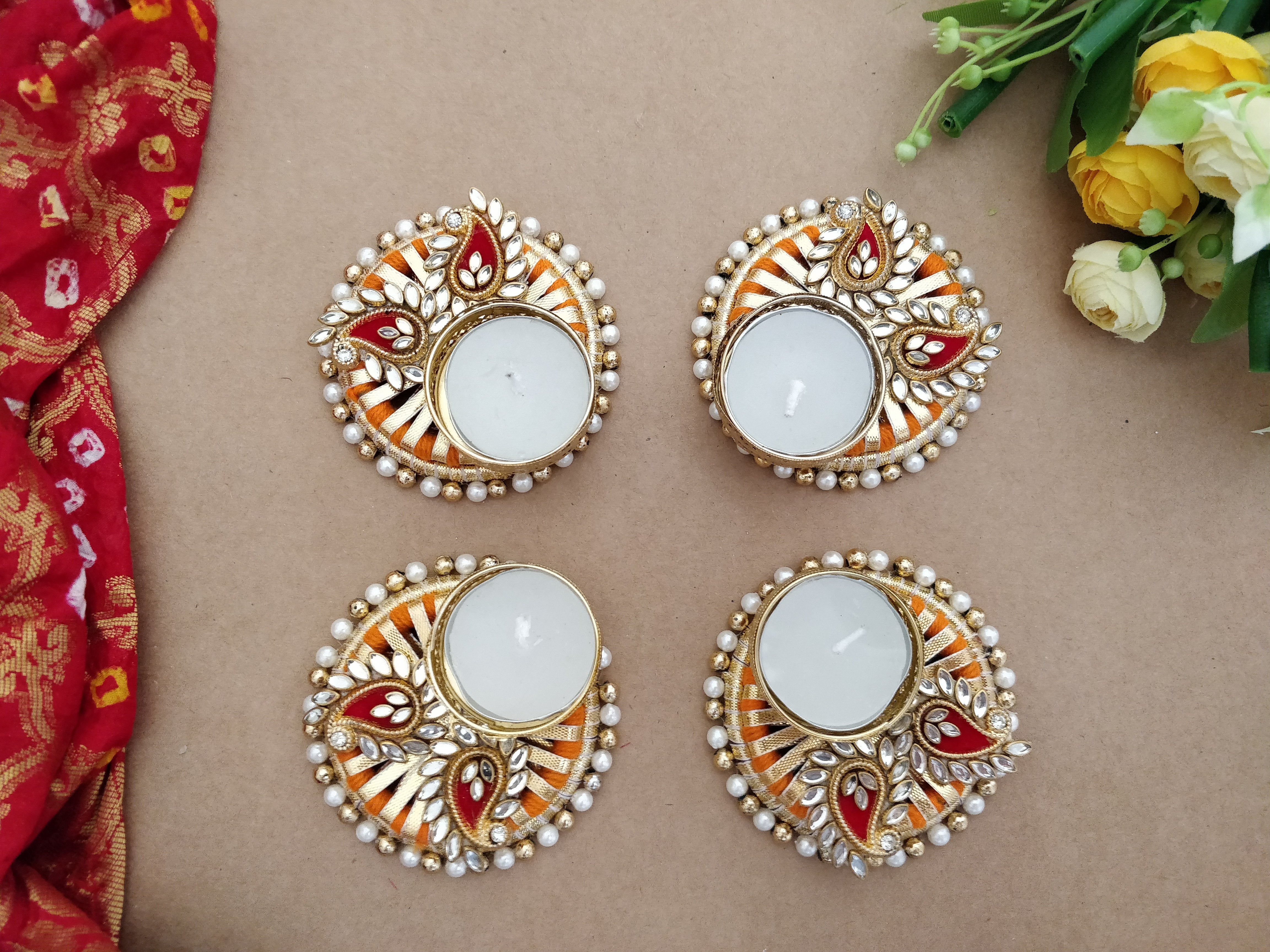 Traditional Tea Light Holder- Pack of 4