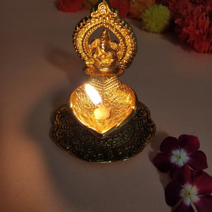 Brass Ganesha Diya