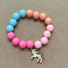 Load image into Gallery viewer, Vibrant Unicorn Kids Bracelet
