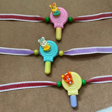 Load image into Gallery viewer, Cute Candy(with Pen) Kids Rakhi (Mixed Colors)

