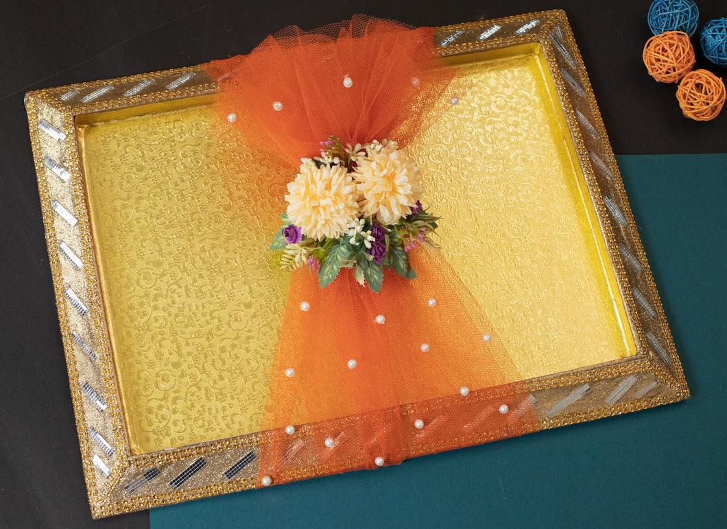 Mirror Decorated Tray