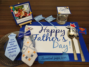 Father's Day Personalized DIY Table Setup